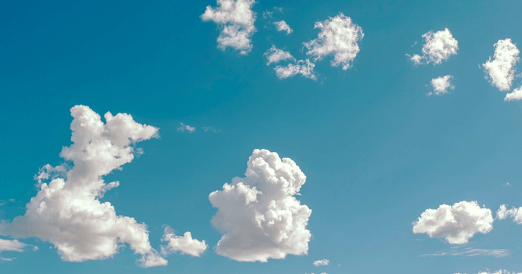 Clouds in blue sky