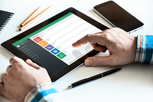 AppelloHQ dashboard on tablet