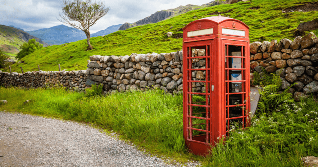 Phonebox in field for digital telecare blog